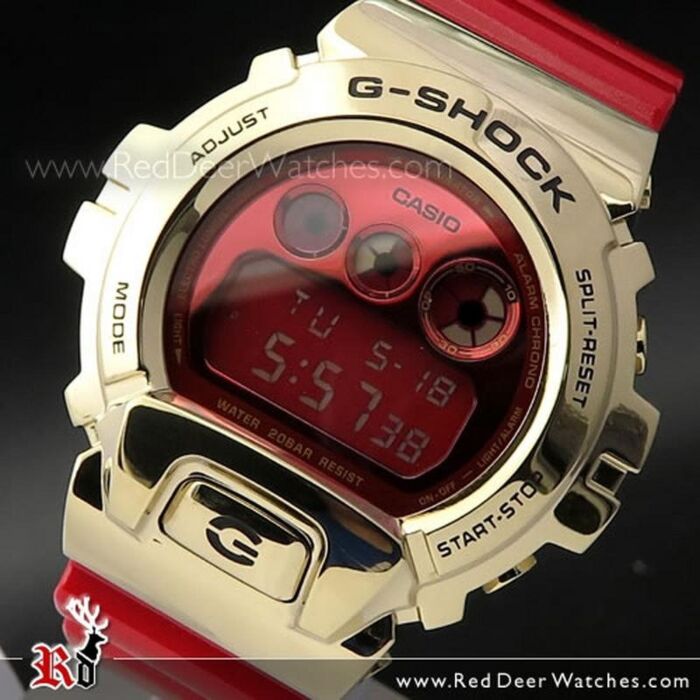 BUY Casio G-Shock Red and Gold Metal Covered Ltd Watch GM-6900CX-4