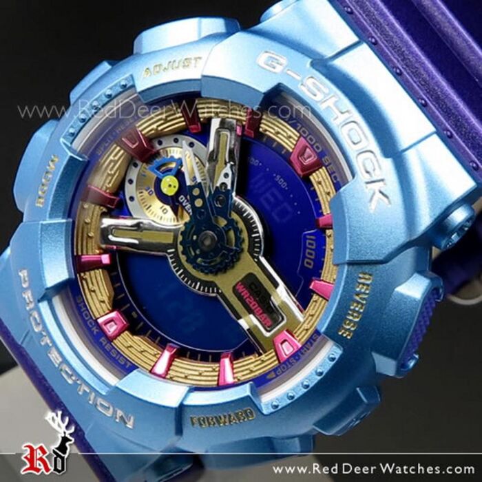 BUY Casio G-SHOCK S-Series World time Purple Blue Unisex Watch GMA