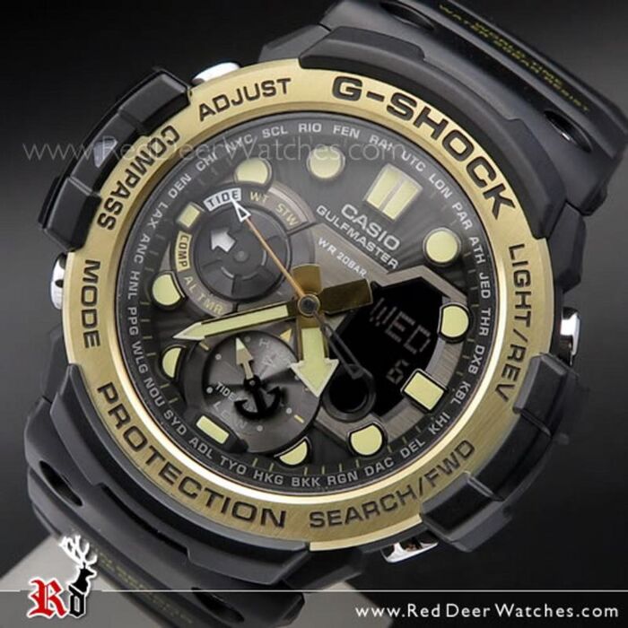 BUY Casio G-Shock GULFMASTER Compass Moon Tide Graph Sport Watch GN-1000GB-1A, GN1000GB - Buy Online | CASIO Red Deer Watches