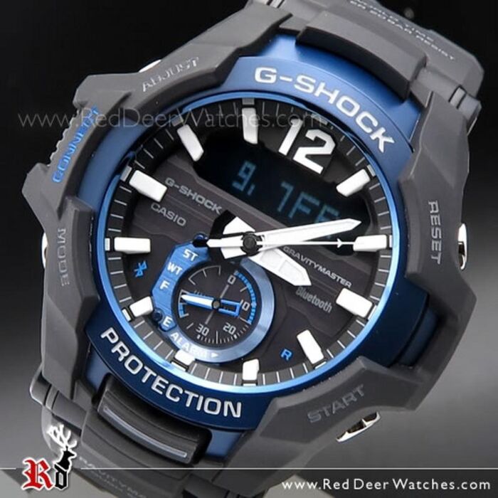 Casio G-Shock Gravitymaster Bluetooth Solar Watch GR-B100-1A2, | RedDeerWatches.com