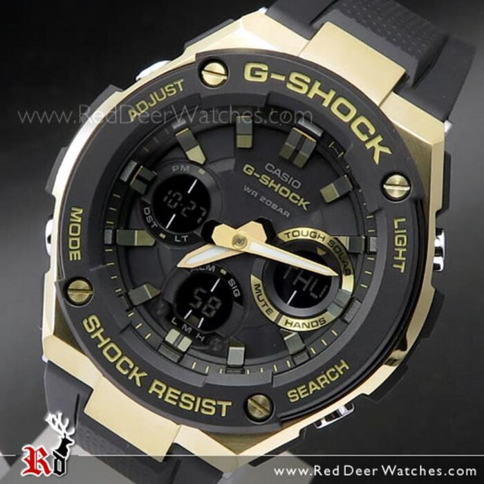 G-SHOCK GST-S100G-1ADR ブラック/ゴールド GSTS100G-1A | Black G-STEEL Men's Watch G-SHOCK | CASIO