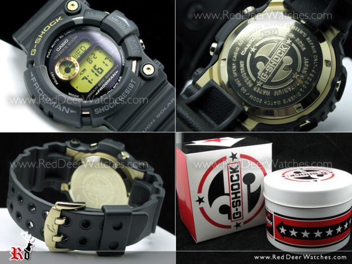 thumbnail image 2 of Genuine Casio G-SHOCK Frogman Replacement Band – GW225A, Black Resin With Gold Buckle 2 of 6
