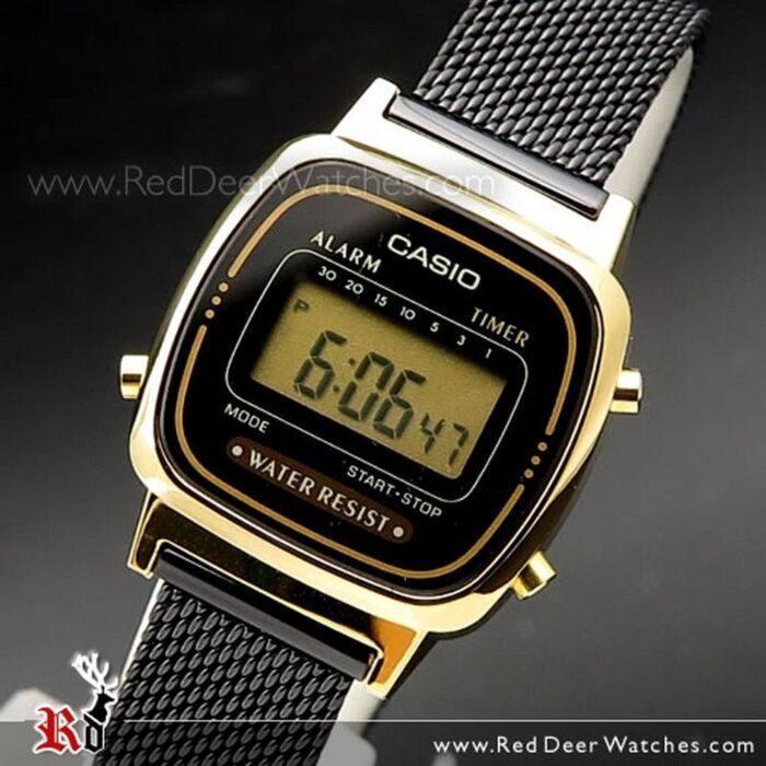 professionel tæppe Trænge ind Casio Vintage Digital Mesh Band Ladies Watch LA670WEMB-1, LA670WEMB |  RedDeerWatches.com