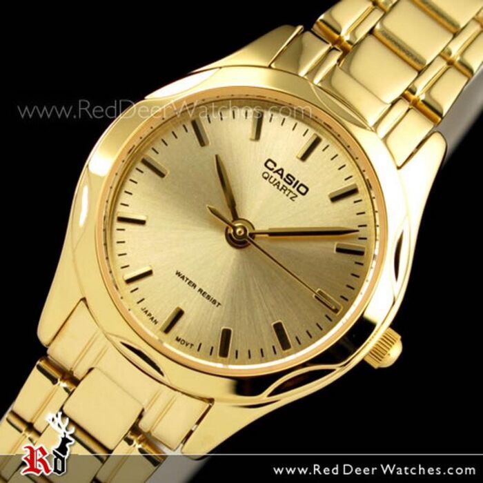 Hates Messing Værdiløs BUY Casio Analog Stainless Steel Gold Plated Ladies Watch LTP-1275G-9A,  LTP1275G - Buy Watches Online | CASIO Red Deer Watches