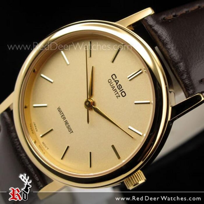 BUY Casio Unisex Golden Analogue Quartz Watch MTP-1095Q-9A