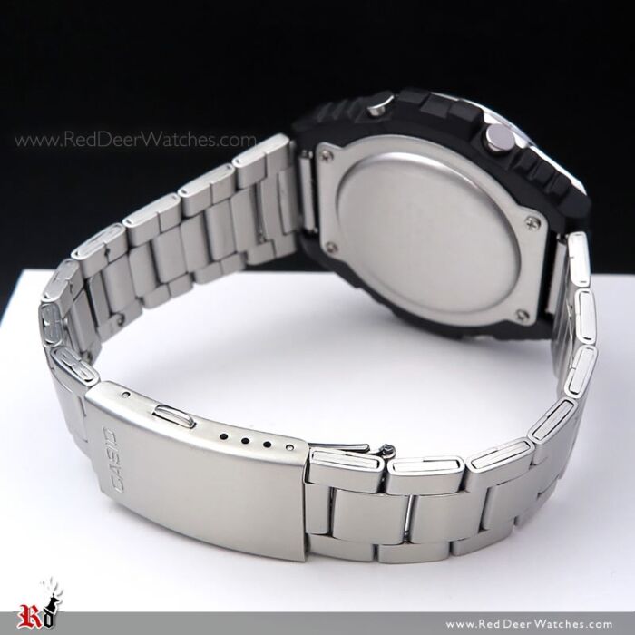 Casio Illuminatore a LED con cronometro doppio fuso 1/100 secondi con 5 allarmi multifunzione MWD-110H-1AV