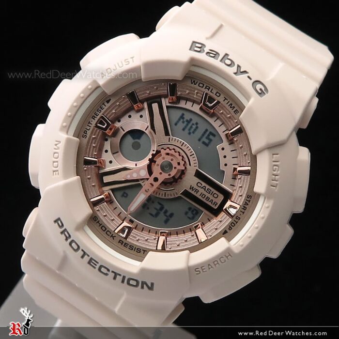 BUY Casio Baby G Beige x Rose Gold Analog Digital Sport Watch BA 110CP 4A CASIO Watches Online Red Deer Watches