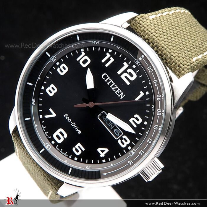 BUY Citizen Eco Drive Military Style Black Dial Mens Watch BM8590 10E CITIZEN Watches Online Red Deer Watches