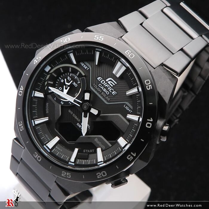 BUY Casio Edifice Windflow Solar Bluetooth All Black Sport Watch ECB 2200DC 1A CASIO Watches Online Red Deer Watches