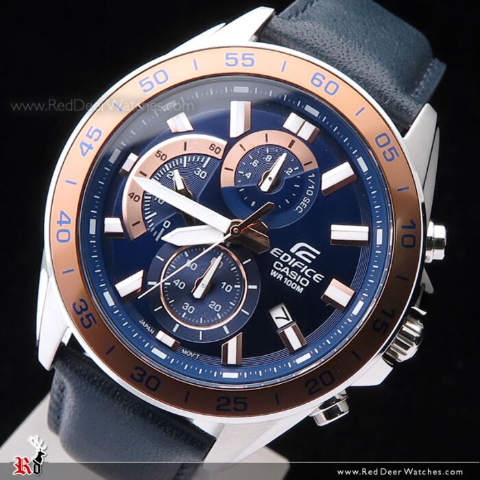 Edifice leather band new arrivals