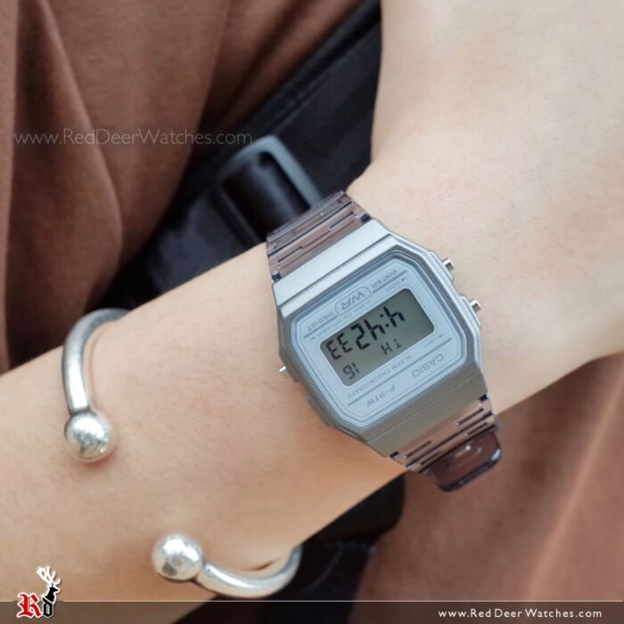 BUY Casio Transparent Gray Digital Unisex Watch F 91WS 8DF CASIO Watches Online Red Deer Watches