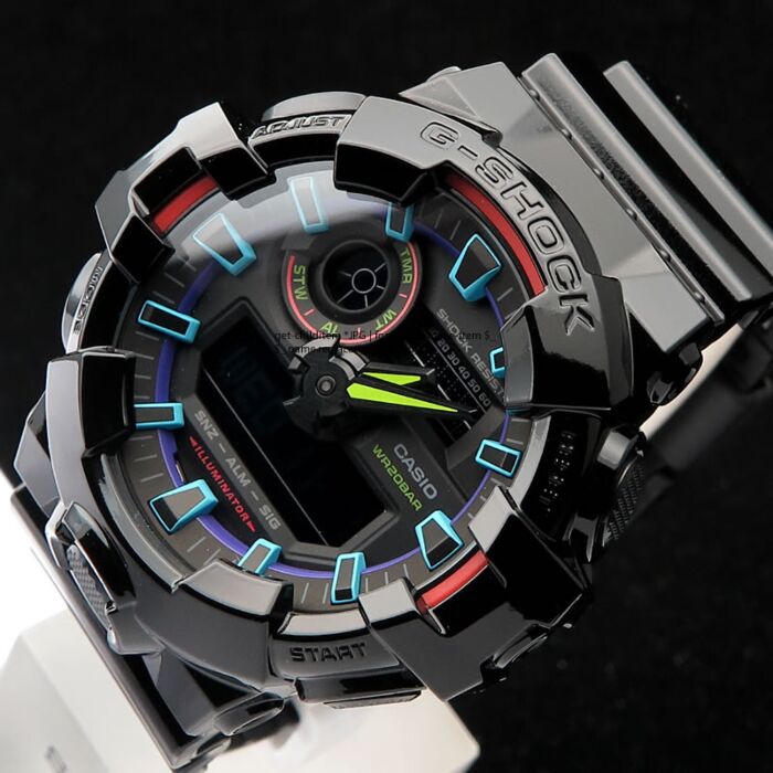 BUY Casio G-Shock Analog Digital 200M Virtual Rainbow Watch