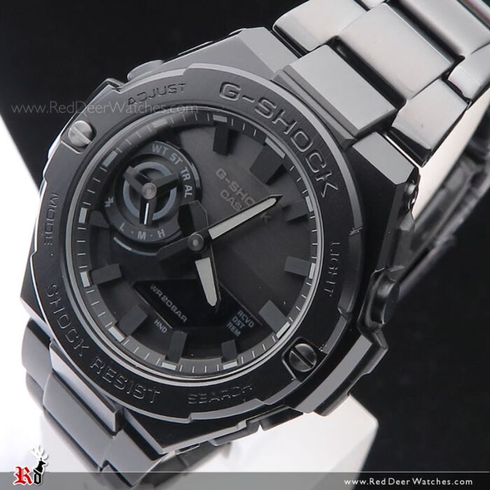 BUY Casio G-Shock G-Steel All Black Bluetooth Solar Mens Watch GST
