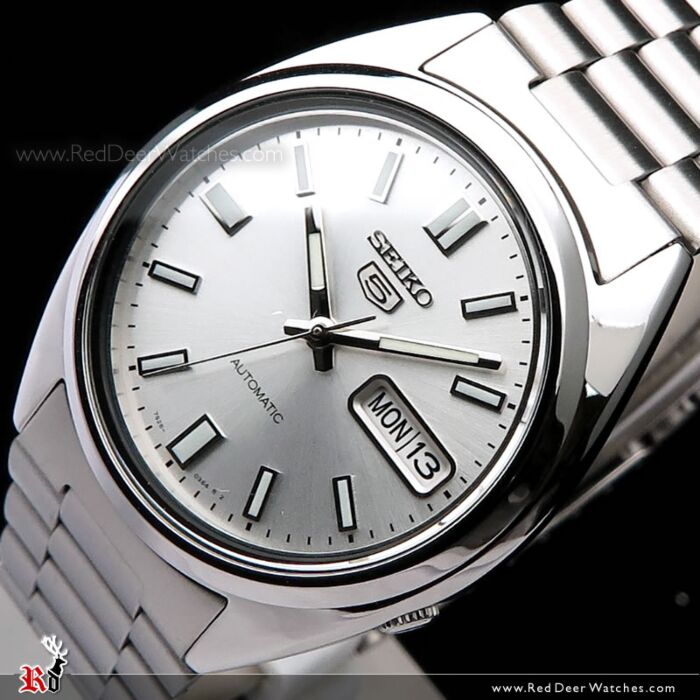BUY SEIKO 5 Automatic Watch See thru Back Gray Gold Watch SNXS75K Buy Watches Online SEIKO Red Deer Watches