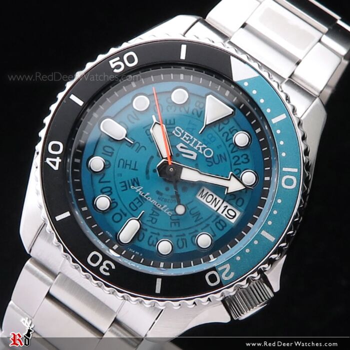 BUY Seiko 5 Sports Blue Skeleton Automatic Watch SRPJ45K1 SEIKO Watches Online Red Deer Watches