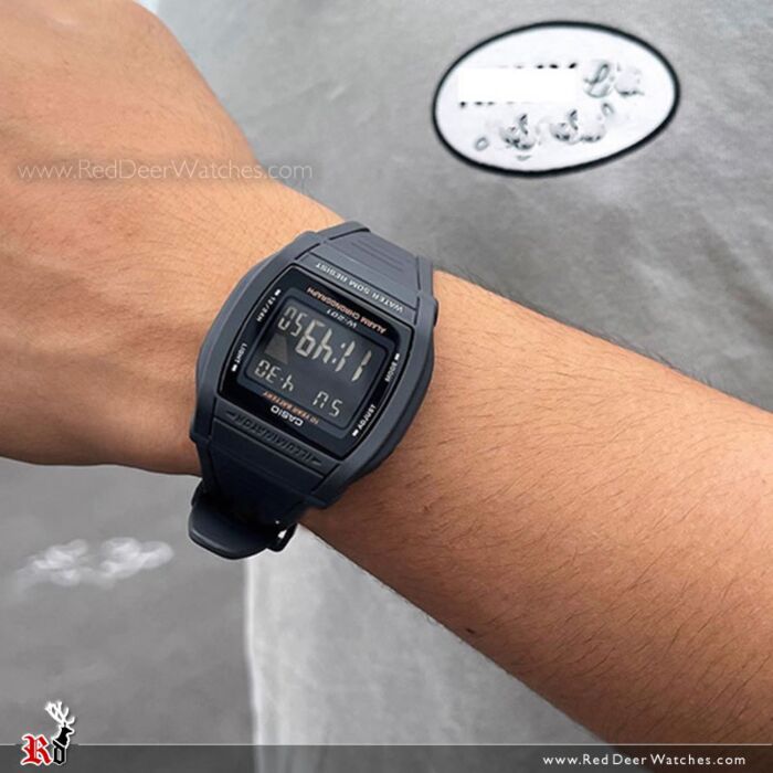 Casio Bold Display LED Sporty Digital Watch W 201 1BV W201