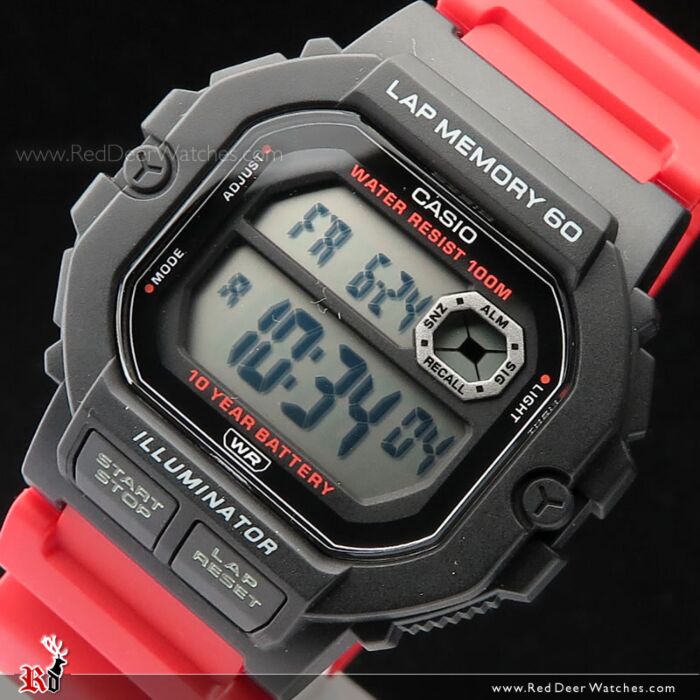 Casio LED Illuminator Lap Memory 10Yrs Battery Sports Watch WS 1400H 4AV WS1400H