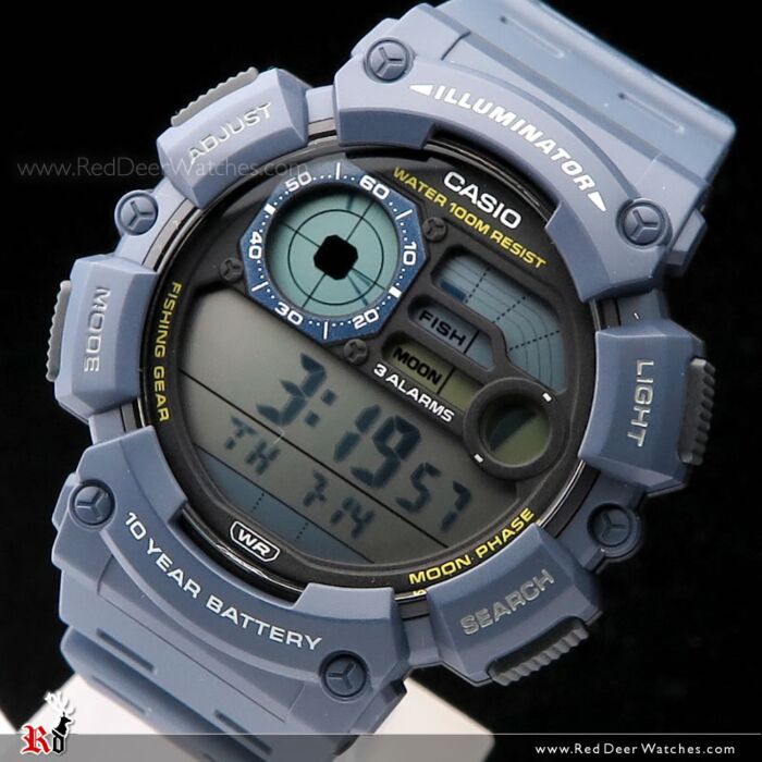 BUY Casio Digital Moon Phase Fishing Level Sport Watch WS-1500H-2AV,  WS1500H