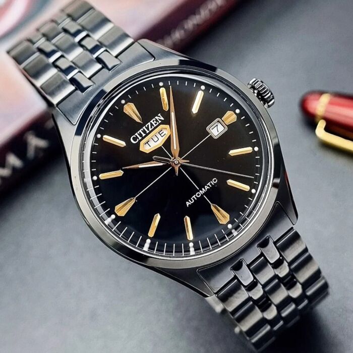 BUY Citizen C7 series Black Gold Automatic Mens Watch NH8395-77E