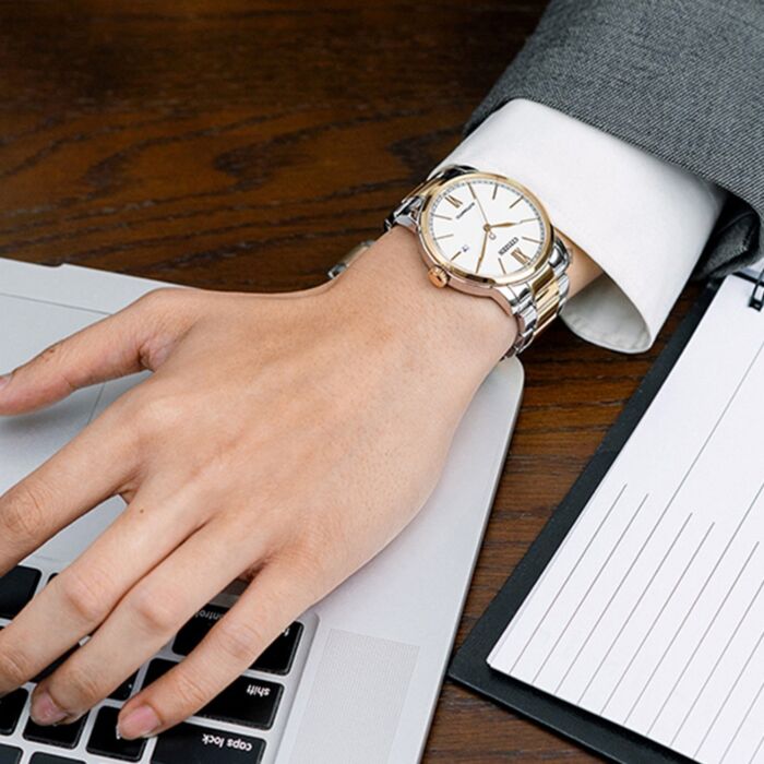 Citizen Automatic Two-Tone Rose Gold Mens Watch NJ0136-81A