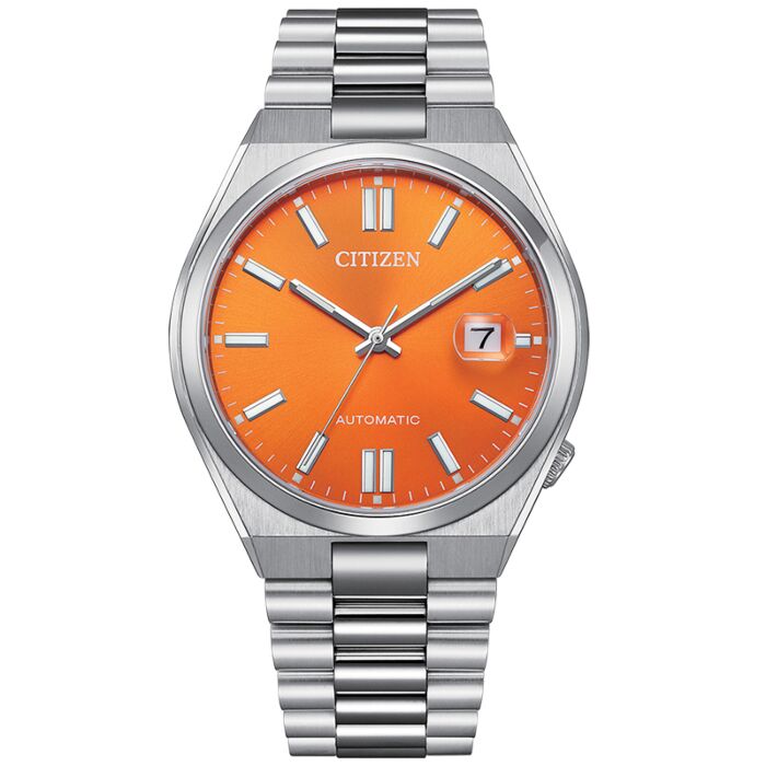 BUY Citizen Automatic Orange Dial Mens Watch NJ0151-88Z | CITIZEN