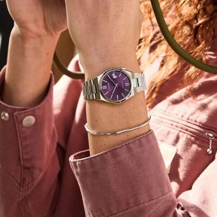 Citizen TSUYOSA Automatic Purple Dial 37mm Unsex Watch NJ0200-50W