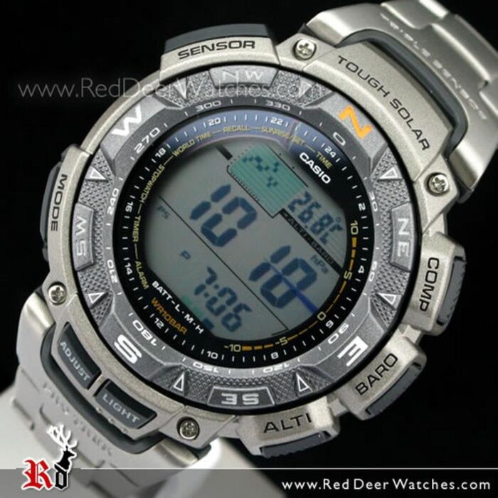 BUY Casio Protrek Tough Solar Triple Sensor Watch PRG-240T-7 PRG240T - Buy  Watches Online