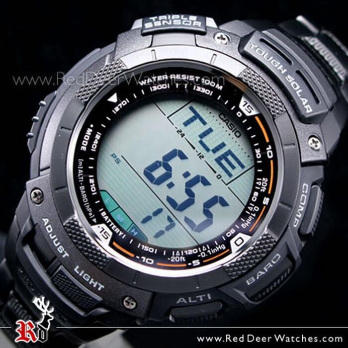 Slange udslæt aritmetik BUY Casio Pro Trek Solar Triple Sensor 100m Black Titanium Watch PRG80YT PRG-80YT-1V  - Buy Watches Online | CASIO Red Deer Watches