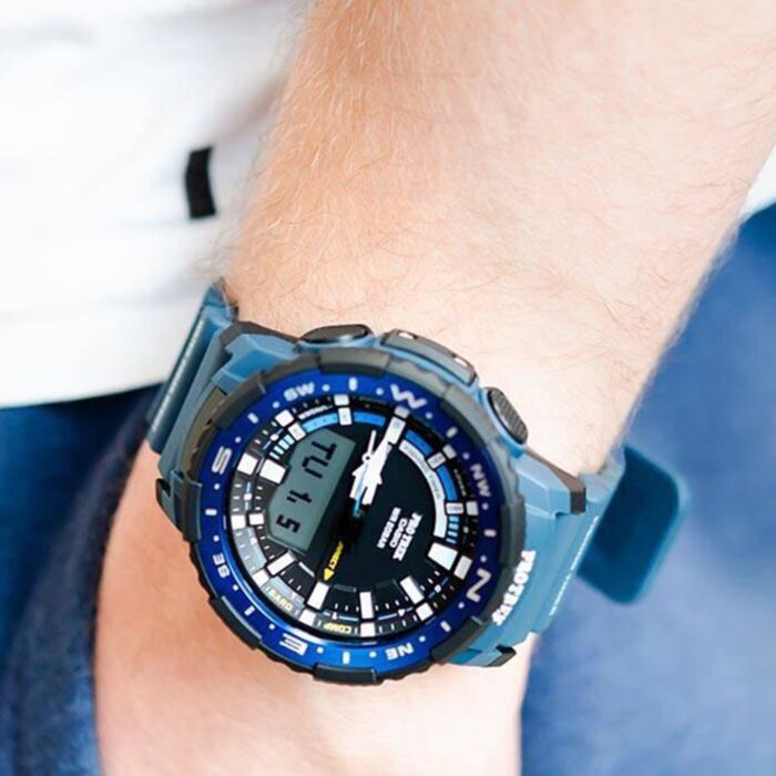 Casio ProTrek Quad Sensor Fishing Timer Bluetooth Watch PRT B70 2 PRTB70