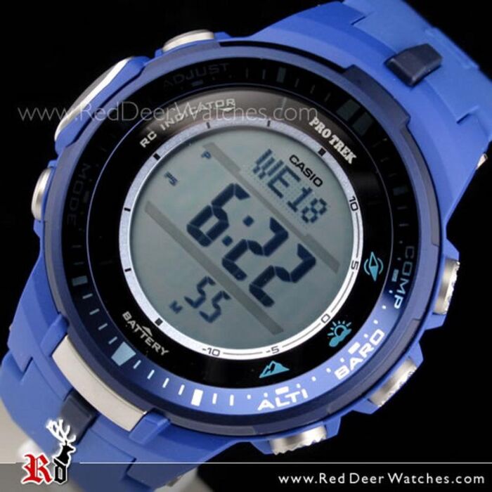 BUY Casio ProTrek Solar Radio Multiband 6 Flagship Sensor Watch PRW-3000-2B, PRW3000 - Buy Watches Online | CASIO Deer Watches