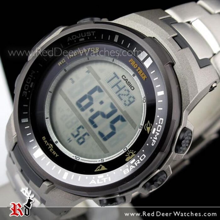 BUY Casio ProTrek Solar Radio Multiband 6 Flagship Sensor Titanium
