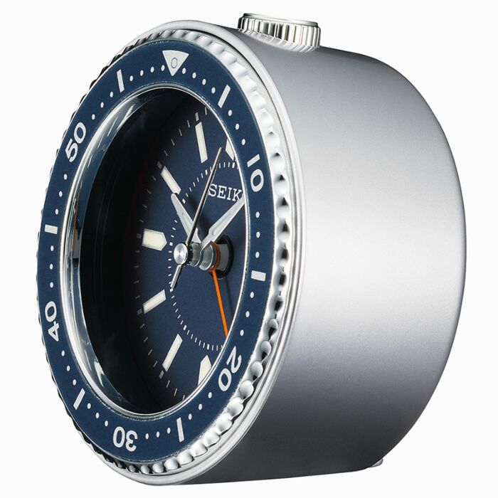 BUY Seiko Bedside Diver Style Quiet Sweep Alarm Clock QHE184K