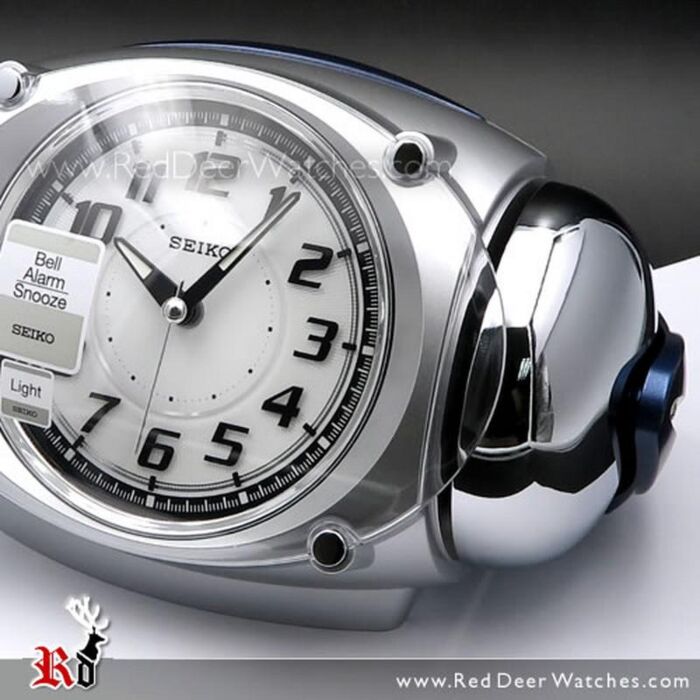 BUY Seiko Super Loud Bell Alarm Snooze Silver Clock QHK043S - Buy