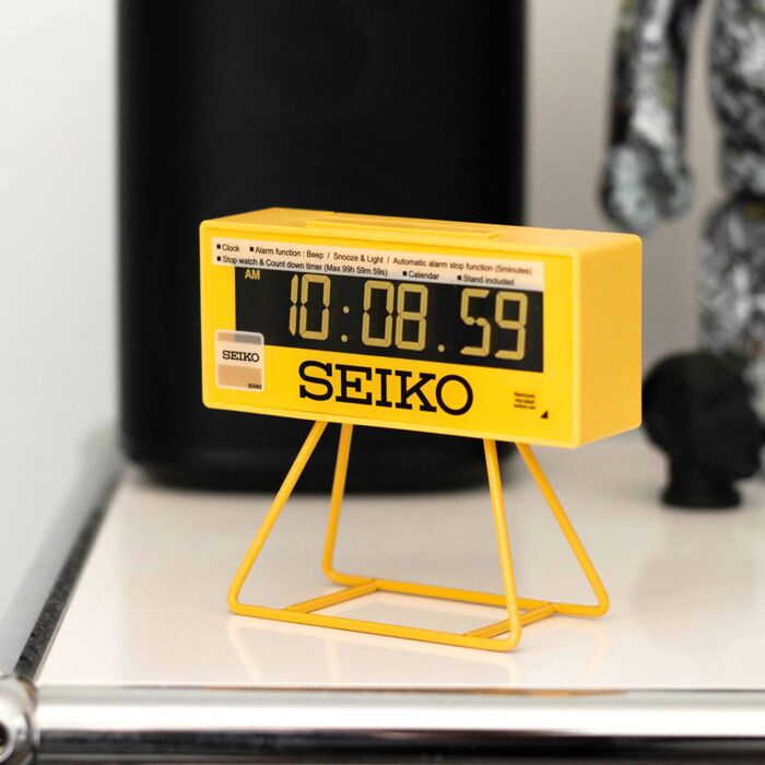 Seiko Countdown Style Sports Marathon Timer Alarm Clock QHL062Y