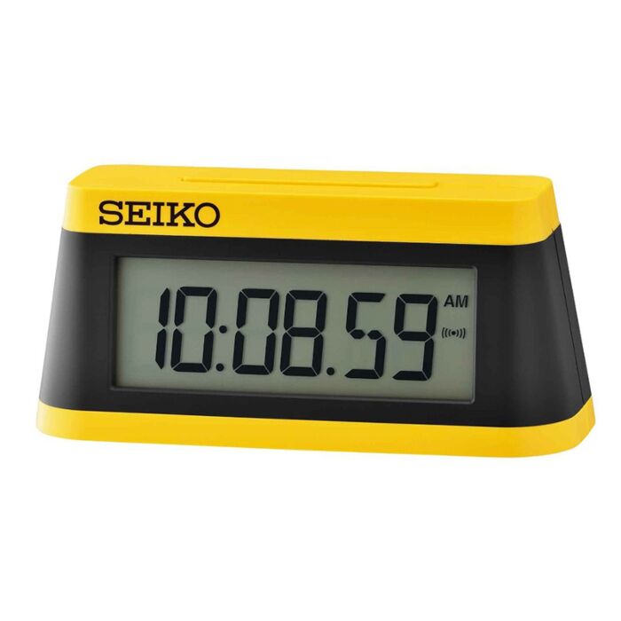 BUY Seiko Miniature Marathon Timer Alarm Clock QHL091Y | SEIKO Watches  Online - Red Deer Watches