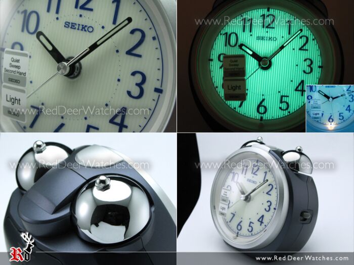 Seiko Alarm Clock Loud Bell Quiet Sweep Snooze - Thumbnail 2
