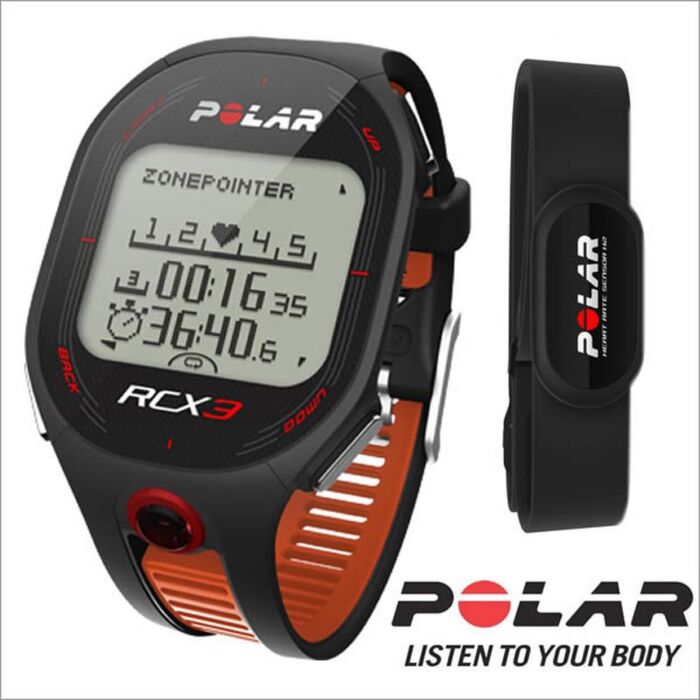 BUY Polar RCX3M Black Orange Multisport Trainings Computer Watch Buy Watches Online POLAR Red Deer Watches
