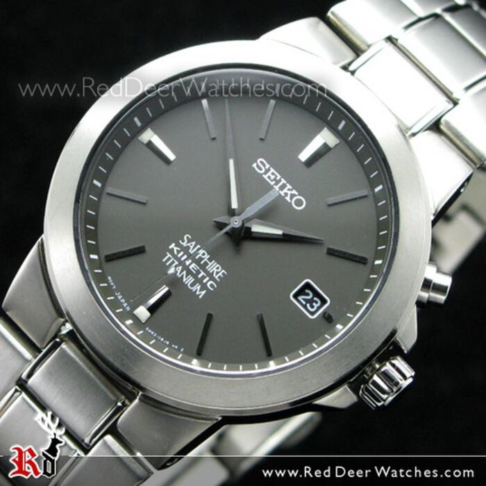 BUY Seiko Kinetic 50M Sapphire Titanium Date Watch SKA333P1 - Buy Online SEIKO Red Deer Watches