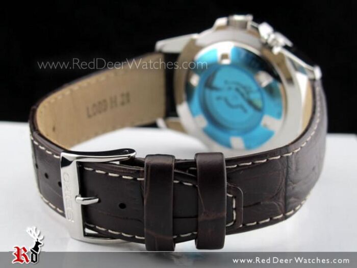 BUY Seiko Kinetic Green Face Genuine Leather Strap Watch SKA533P1