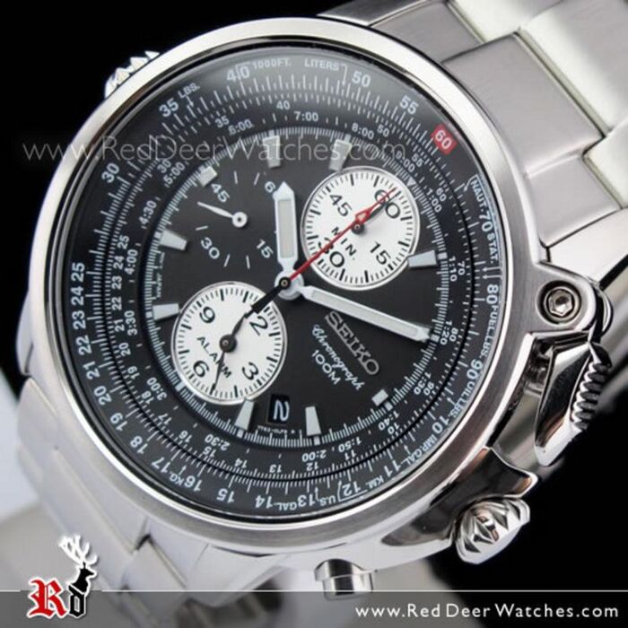 BUY Seiko Chronograph Flight Master 100M Gents Watch SNAB67P1
