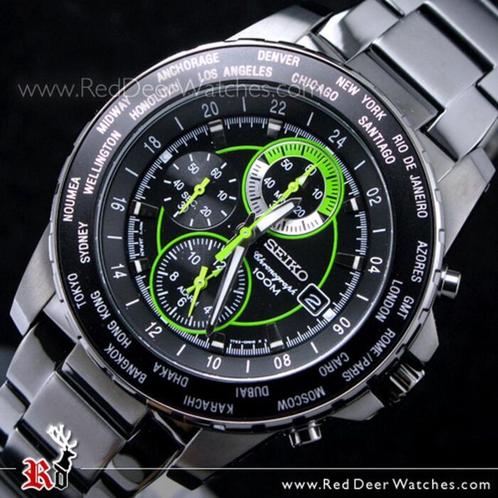 BUY SEIKO Criteria World Timer Chronograph Alarm Multi-Function SNAC69P1 -  Buy Watches Online | SEIKO Red Deer Watches