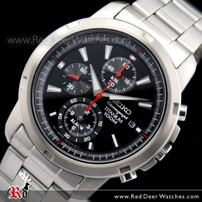 BUY Seiko Alarm Chronograph Titanium Watch SNAE47P1 SNAE47 - Buy Watches  Online | SEIKO Red Deer Watches