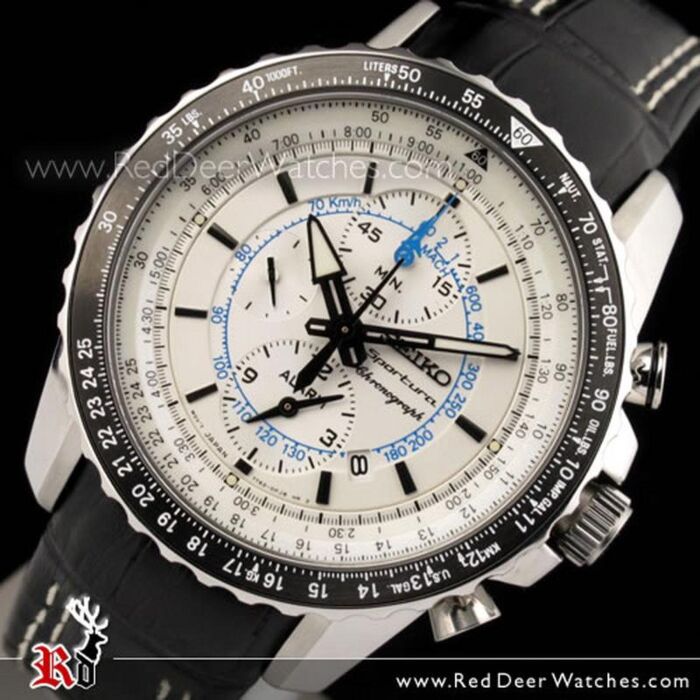 BUY Seiko Sportura Aviaton Chronograph Sapphire Mens Watch SNAF01P1 ...