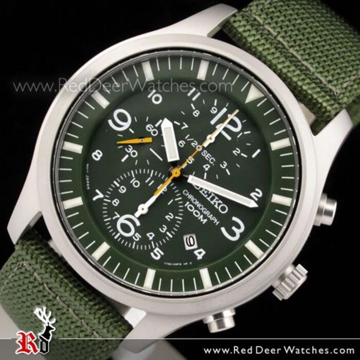 afregning Ritual Ananiver BUY Seiko Chronograph Military Nylon Strap Mens Watch SNDA27P1, SNDA27 -  Buy Watches Online | SEIKO Red Deer Watches