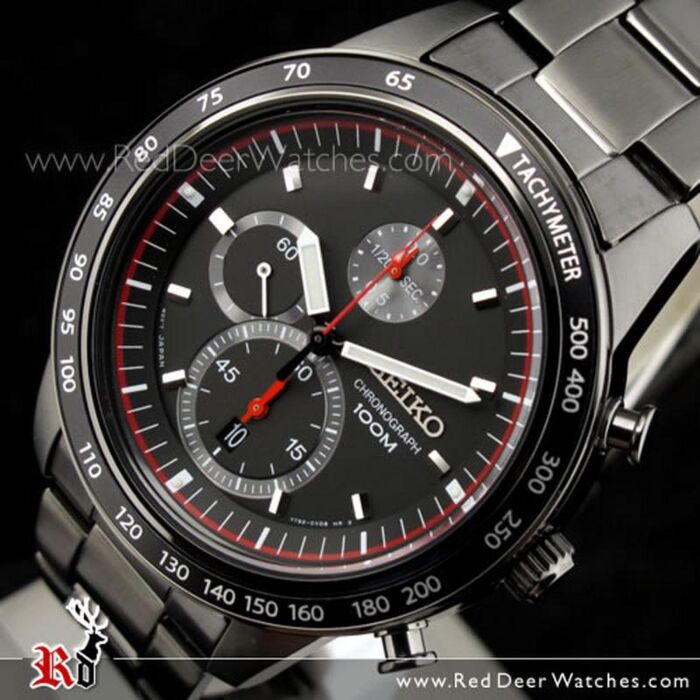 BUY Seiko Chronograph Ion Gunmetal 100M Mens Watch SNDD89P1