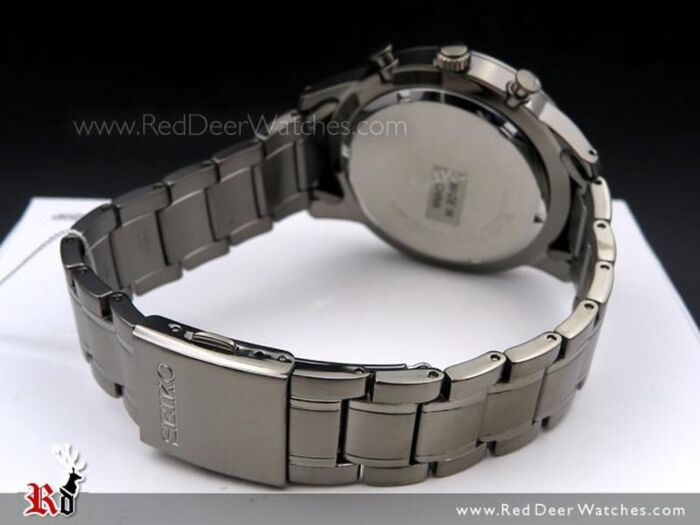 SEIKO Chronograph 100M 腕時計 本体 Seiko Chronograph 100M Black Mens Watch SNDF41P1, SNDF41
