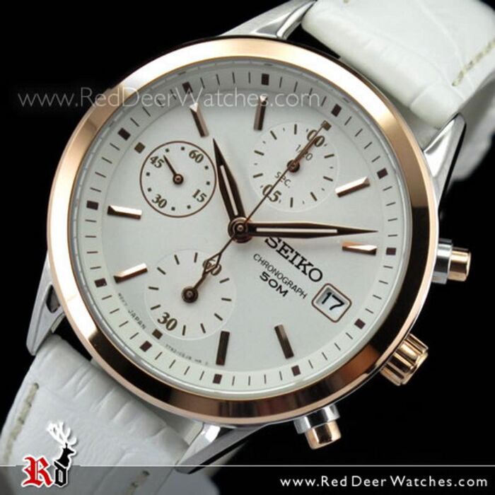 BUY Seiko Ladies Quartz Chronograph Calfskin Leather Watch SNDY42P2 - Buy  Watches Online | SEIKO Red Deer Watches
