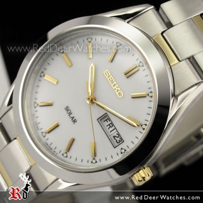 BUY Seiko Solar Men Analog Watch 100M WR Gold SNE041P1, SNE041