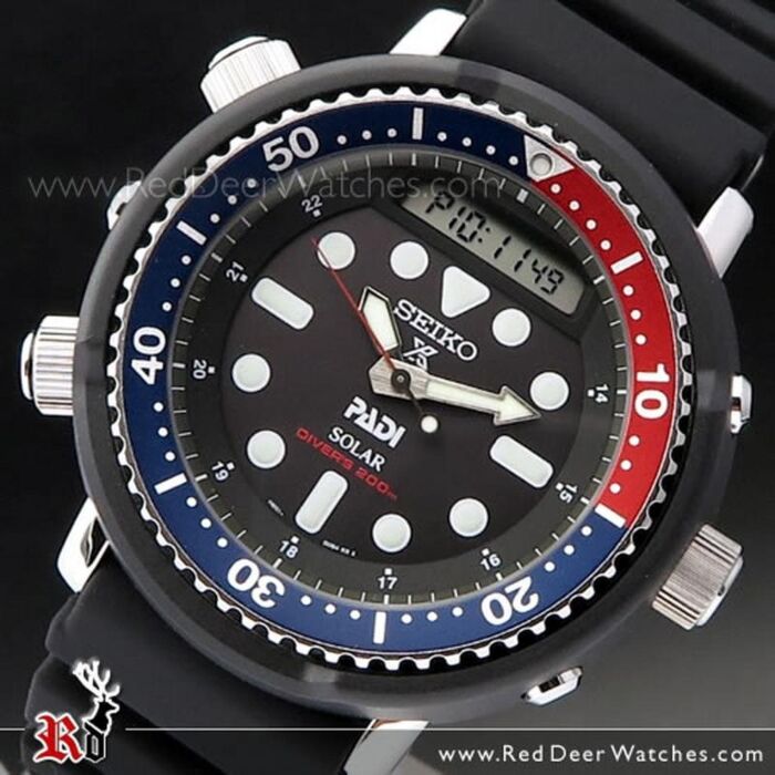 BUY Seiko Prospex Padi Arnie Solar Analog Digital 200M Diver Watch SNJ027P1  | SEIKO Watches Online - Red Deer Watches