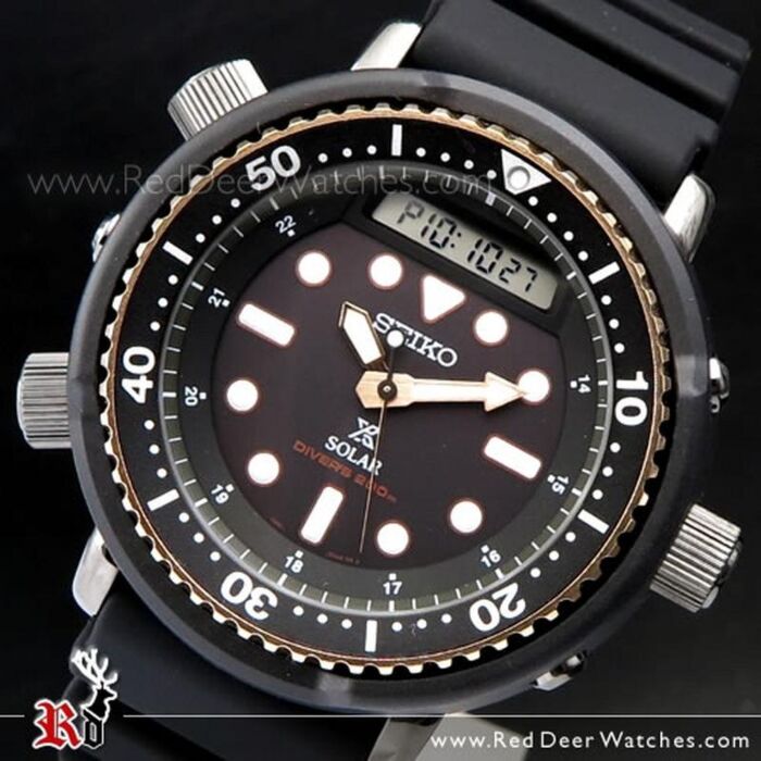 BUY Seiko Prospex Solar Arnie Black Gold 200M Diver SNJ028P1 - Buy Watches  Online | SEIKO Red Deer Watches